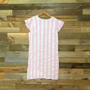 Ces Fimme striped pink and white dress size medium